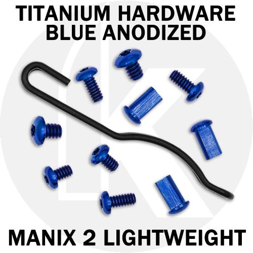 Titanium Replacement Hardware Screw Set for Spyderco Manix 2 Lightweight