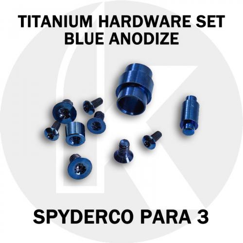 Titanium Replacement Screw Set for Spyderco Para 3 Knife