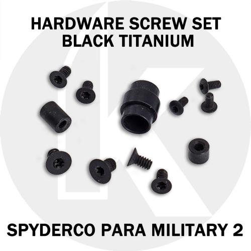 Titanium Replacement Screw Set for Spyderco Para Military 2 Knife