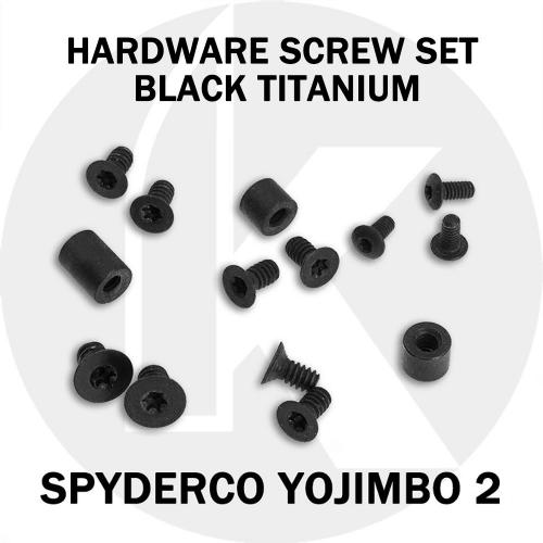 Titanium Replacement Screw Set for Spyderco Yojimbo Knife