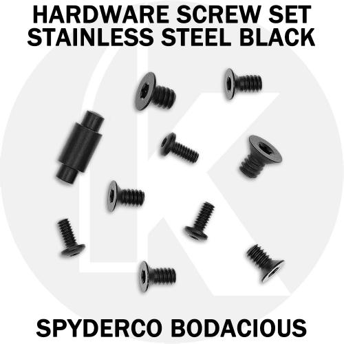 Stainless Replacement Hardware Screw Set for Spyderco Bodacious