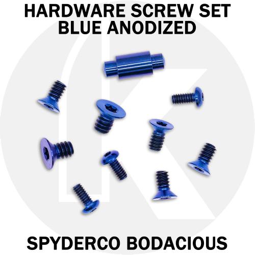 Titanium Replacement Hardware Screw Set for Spyderco Bodacious