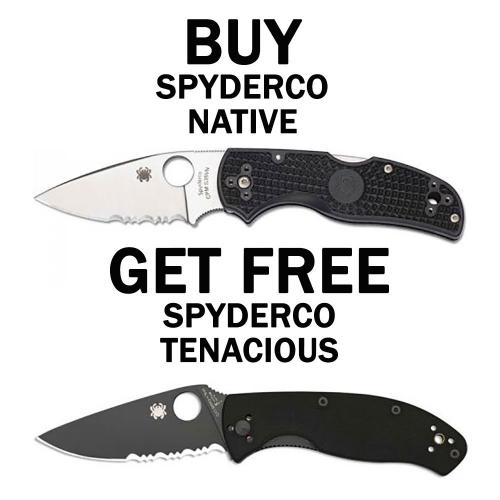 BUY Spyderco Native 5 FRN Knife GET FREE Spyderco Tenacious