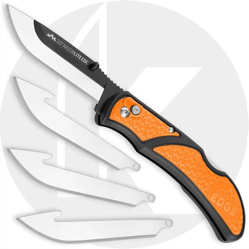 Outdoor Edge Razor Lite EDC 3.0 - Replaceable Blade Knife - Orange Inserts RLB-130