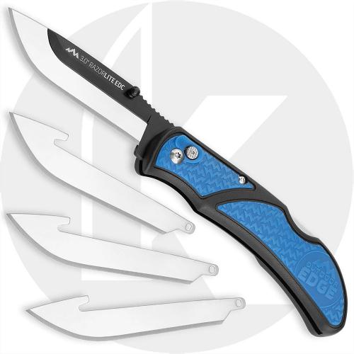 Outdoor Edge Razor Lite EDC 3.0 - Replaceable Blade Knife - Blue Inserts RLU-140