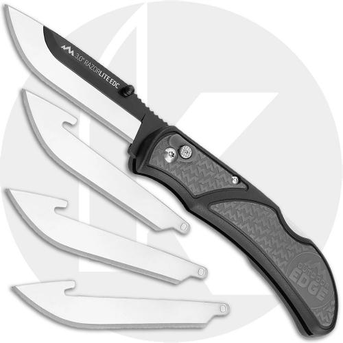 Outdoor Edge Razor Lite EDC 3.0 - Replaceable Blade Knife - Gray Inserts RLY-150