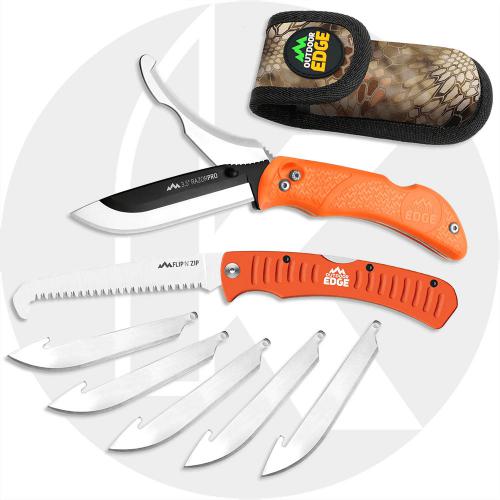 Outdoor Edge Razor Pro Knife and Saw Combo, Orange, OE-ROC30