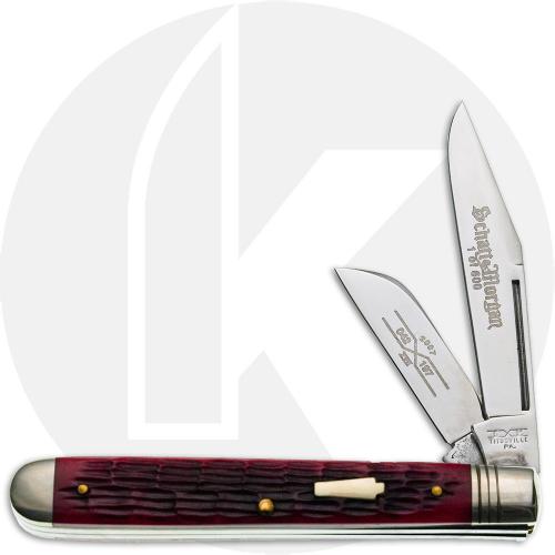 Queen Schatt & Morgan 042197 Horticulturist Knife - 2007 Series XVII - Jigged Red Bone - Discontinued - BNIB