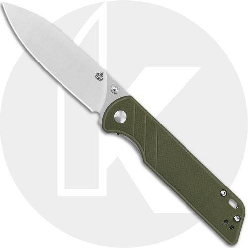 QSP Parrot Knife QS102-B - Satin D2 Spear Point - OD G10 - Liner Lock Folder