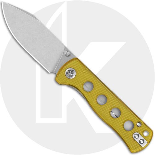 QSP Canary Folder QS150-J1 Knife - Stonewash 14C28N Drop Point - Ultem