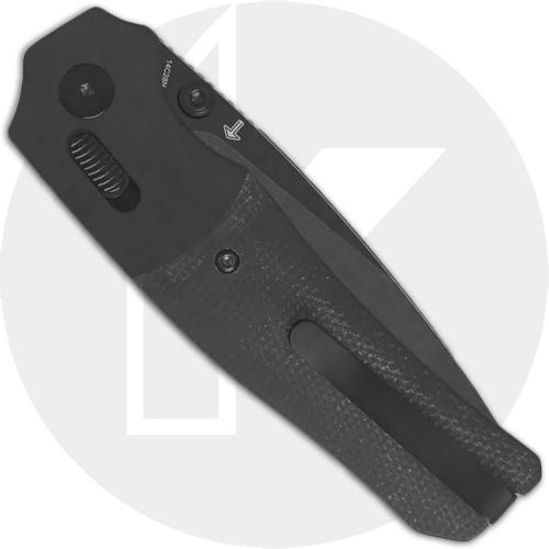 QSP Vault QS157-A2 Knife - Blackwash 14C28N Drop Point - Black Micarta