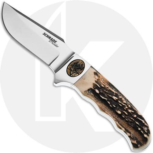 Schrade D'Holder SDH03 Centennial Series Knife - Stag - Discontinued - Serial Numbered - BNIB