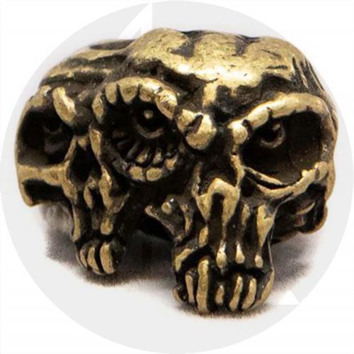 Schmuckatelli Gemini Twins Pewter Bead - Roman Brass Oxidized Finish - GTRBO