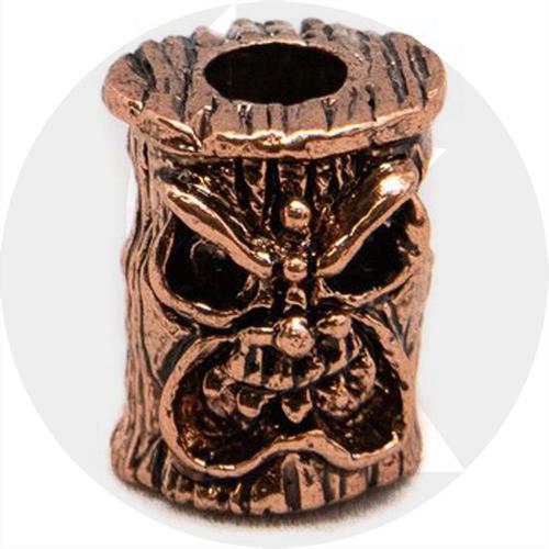 Schmuckatelli Ona Tiki Pewter Bead - Antique Copper Finish - OAC