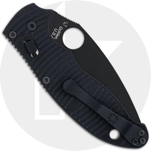 Spyderco Manix 2 Salt C101GMCBKP2 Knife - Black CPM MagnaCut Leaf-Shaped Blade - Black G10