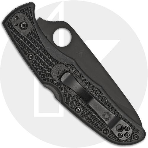 Spyderco Knives Spyderco Endura 4 Lightweight, Black Part Serrated, SP-C10PSBBK