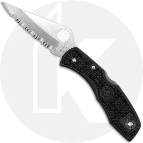 Spyderco Delica 3 FRN C11SBK - Serrated VG-10 - Black FRN - Discontinued Item - BNIB - 2005