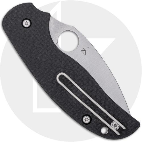 Spyderco Sage 6 C123CFBCLP Knife - CPM S30V Leaf - Carbon Fiber/G10 Laminate