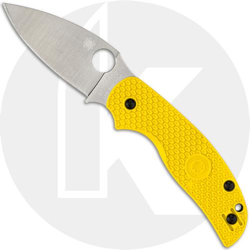 Spyderco Sage 5 Lightweight Salt C123PYL Knife - CPM MagnaCut Leaf - Yellow FRN