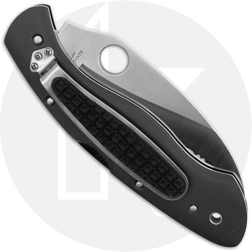 Spyderco Civilian C12SBC - Serrated GIN-1 - Tufram Coated Aluminum with Kraton Inlays - Discontinued Item - BNIB - Circa Mid 199