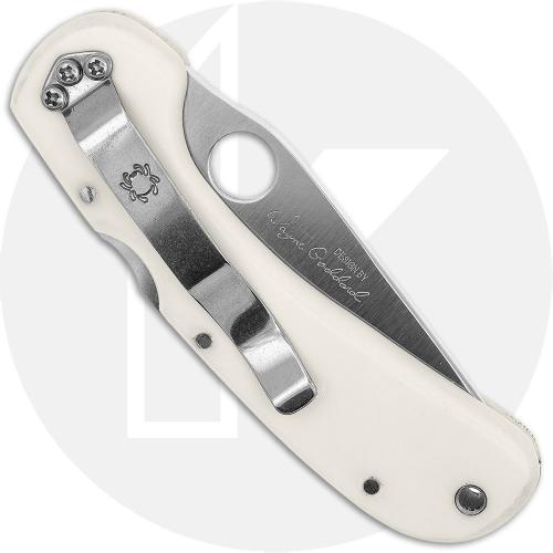 Spyderco Goddard Jr Knife - C18WMPS - White Micarta - Discontinued Item - BNIB