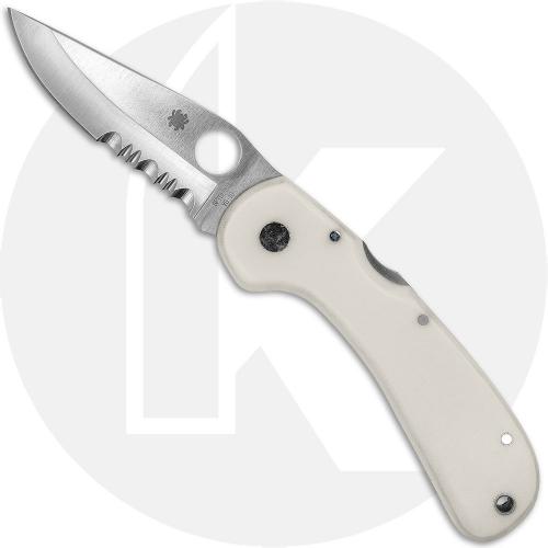 Spyderco Goddard Jr Knife - C18WMPS - White Micarta - Discontinued Item - BNIB