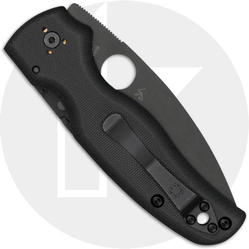 Spyderco Shaman Knife C229GPBK Black Blade, Black G10 Compression Lock Folder USA Made