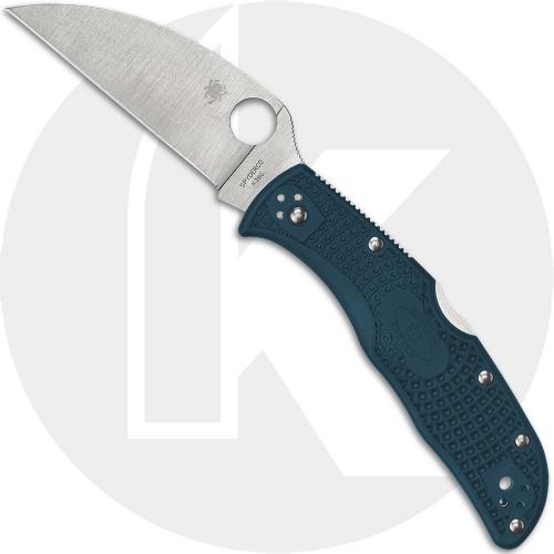 Spyderco Endela Lightweight Wharncliffe K390 - C243FPWK390 - K390 Wharncliffe - Blue FRN - Lock Back