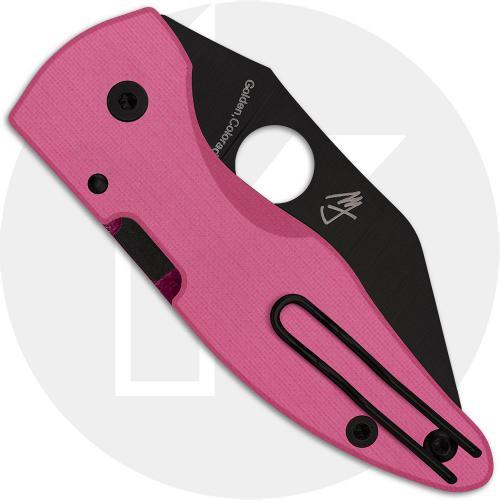 Spyderco MicroJimbo C264GPNBKP Knife - Sprint Run - DLC CPM S30V Wharncliffe - Pink G10 - USA Made