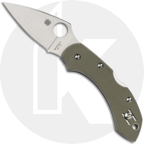 Spyderco Knives: Spyderco Dragonfly, Foliage Green G10, SP-C28GPFG