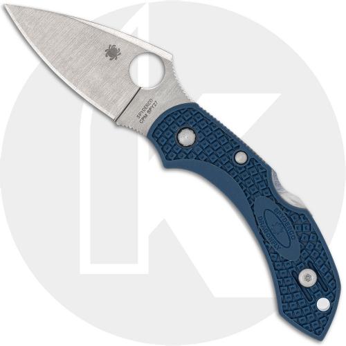 Spyderco Dragonfly 2 C28PCBL2 Knife - CPM SPY27 Leaf - Cobalt Blue FRN