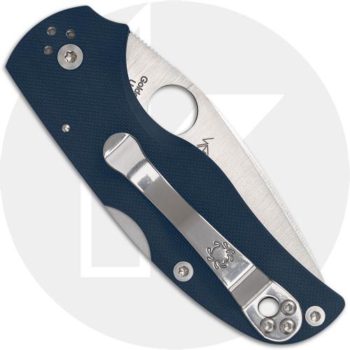 Spyderco Native 5 C41GPCBL5 Knife - CPM SPY27 Leaf - Cobalt Blue G10 - USA Made