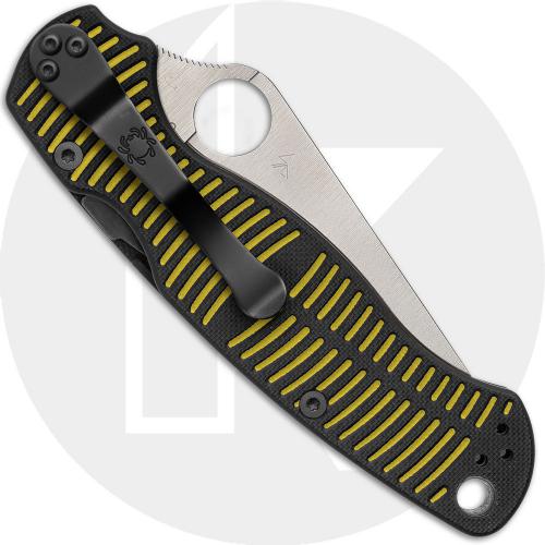 Spyderco Para Military 2 Salt C81GBKYLMCP2 Knife - CPM-MagnaCut - Black/Yellow G10 - USA Made