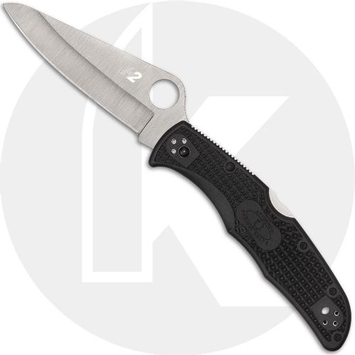 Spyderco Pacific Salt 2 C91PBK2 - H2 Drop Point - Black FRN - Lock Back