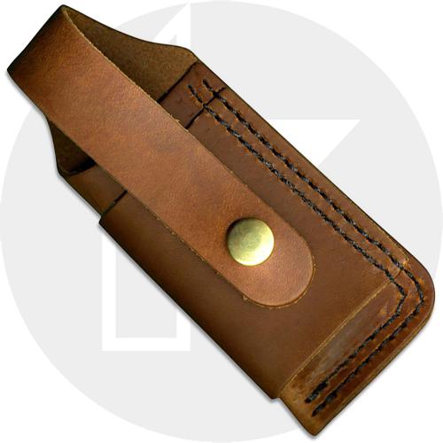 Silver Stag LFSS Leather Snap Sheath for Large Notch Folders USA Made