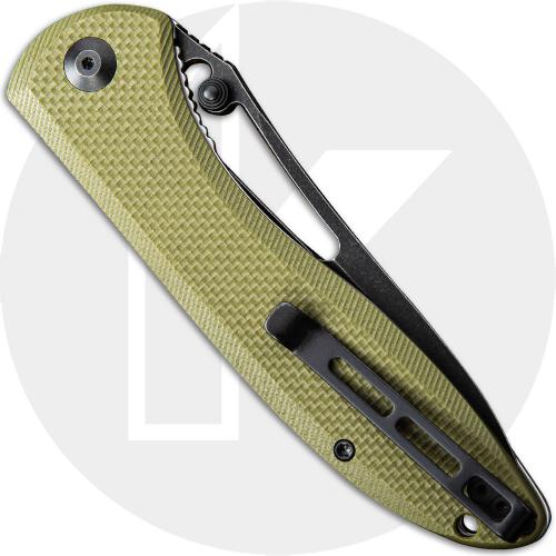 CIVIVI Picaro C916A - Black Stonewash D2 Drop Point - OD Green G10 - Liner Lock Folder