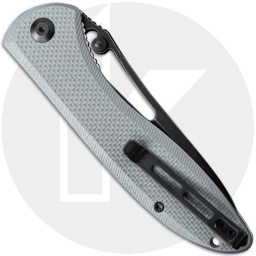 CIVIVI Picaro C916C - Black Stonewash D2 Drop Point - Gray G10 - Liner Lock Folder