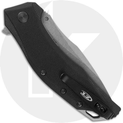 Zero Tolerance 0357 - Working Finish CPM 20CV Drop Point - Black G10 - SpeedSafe Assist - Flipper Knife - USA Made