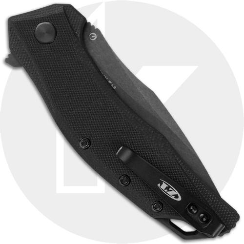 Zero Tolerance 0357BW - BlackWash CPM 20CV Drop Point - Black G10 - SpeedSafe Assist - Flipper Knife - USA Made