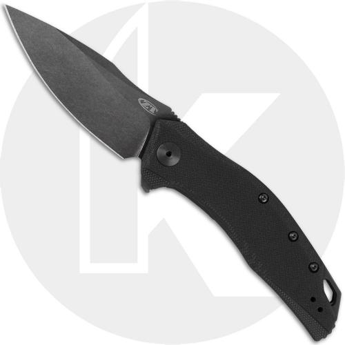 Zero Tolerance 0357BW - BlackWash CPM 20CV Drop Point - Black G10 - SpeedSafe Assist - Flipper Knife - USA Made