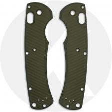 AWT Benchmade Taggedout Scales - Archon Series - OD Green Anodized - USA Made