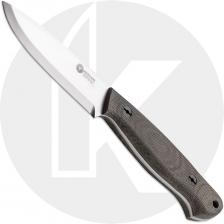 Boker Arbolito Bushcraft Micarta 02BA331 - N690 Drop Point Fixed Blade - Linen Micarta