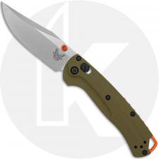 Benchmade Mini Taggedout 15534 Knife - Satin CPM-S45VN Clip Point - OD Green G10 - USA Made