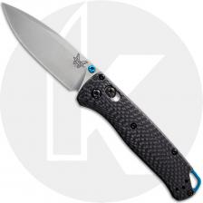 Benchmade Bugout 535-3 Knife - Satin S90V Drop Point - Carbon Fiber - AXIS Lock Folder - USA Made