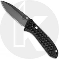 Benchmade Mini Presidio II Ultra Knife 575-1 - Satin S30V Drop Point - Black CF Elite - AXIS Lock Folder - USA Made