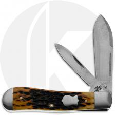 Case Tony Bose Dog Leg Jack 01301 Knife - Jigged Antique Bone - TB622003 ATS34 - Discontinued - BNIB