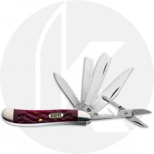 Case Big Nut 01600 Knife - Jigged Dark Red Bone - DR6520SS - Discontinued - BNIB