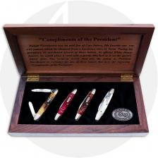 Case Dwight Eisenhower 01790 Limited Edition Mint Set - Stag, Red Bone, Brown Bone, Mother of Pearl - Discontinued - BNIB