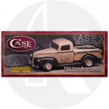 Case 01871 1998 ERTL Truck - 4th Edition - 1940 Ford Pickup Truck - Pitch Black Bone Small Texas Toothpick - Discontinued - BNIB