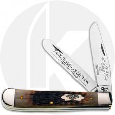 Case Trapper 2256 Knife - Tang Stamp Collection - Jigged Burnt Sugar Bone - 6254SSM - Discontinued - BNIB